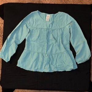 Carter's Light Blue Long Sleeve Blouse